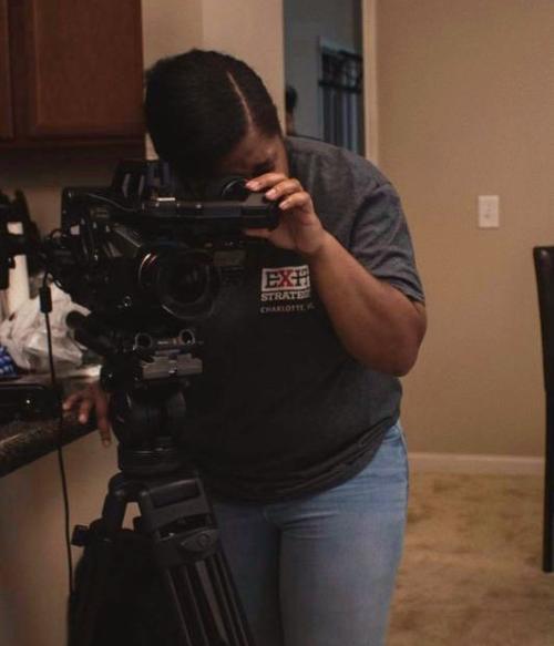 debria with camera
