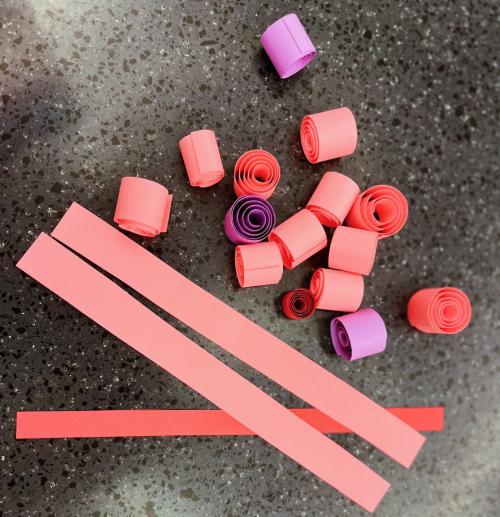 rolled paper photo