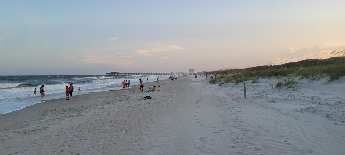 beach at sunset