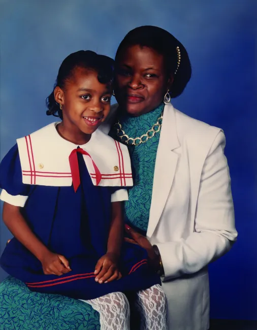 Lee Patterson and Her Mother in 1990
