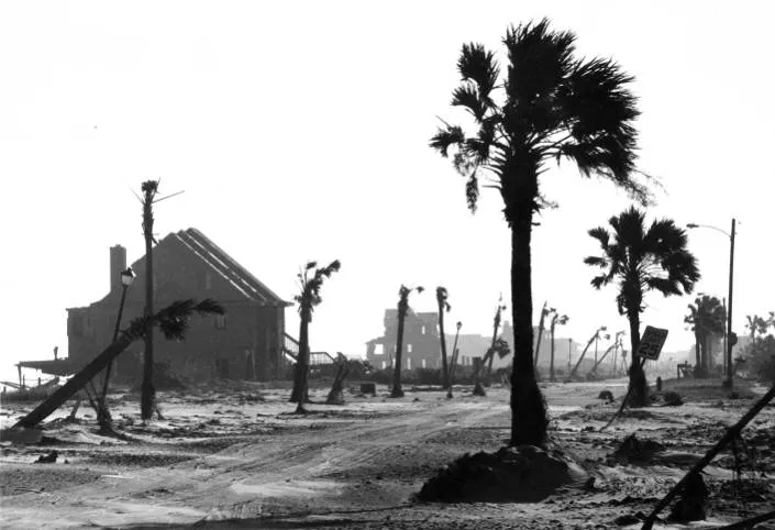 Hurricane Hugo Image from Digital Archive