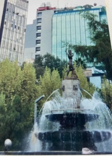 Statue of Diana above a fountain Mythological Character Mexico City