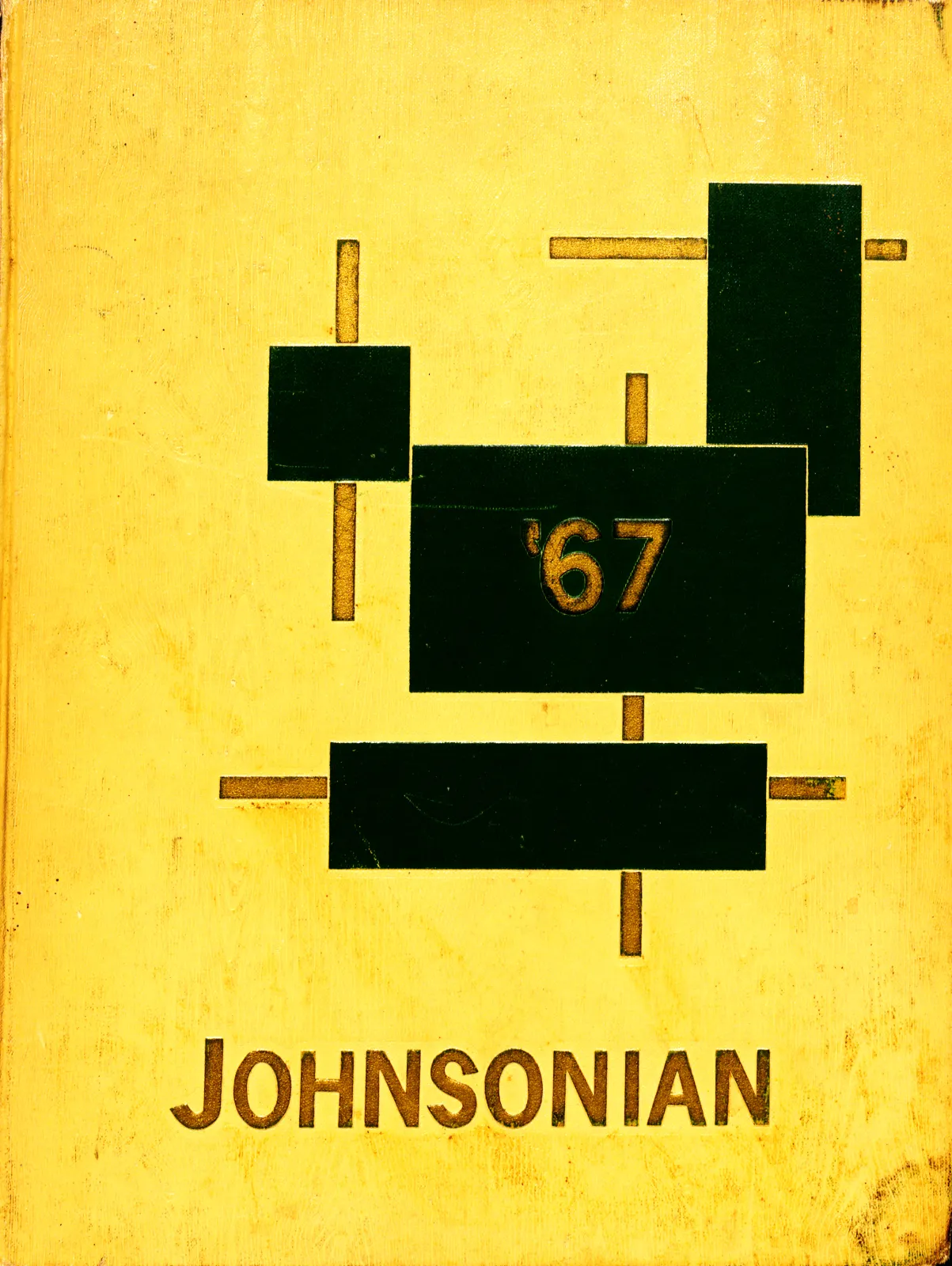 Image of the cover of the C.A. Johnson High School 1967 Johnsonian yearbook.