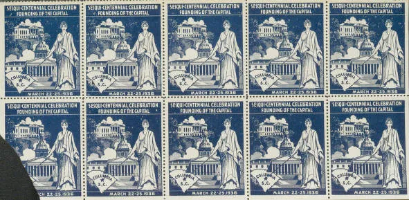 Sesqui Centennial Stamps 1936