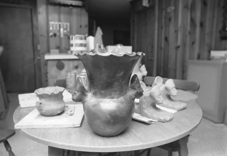 Pottery made by Sara Ayers, 1973