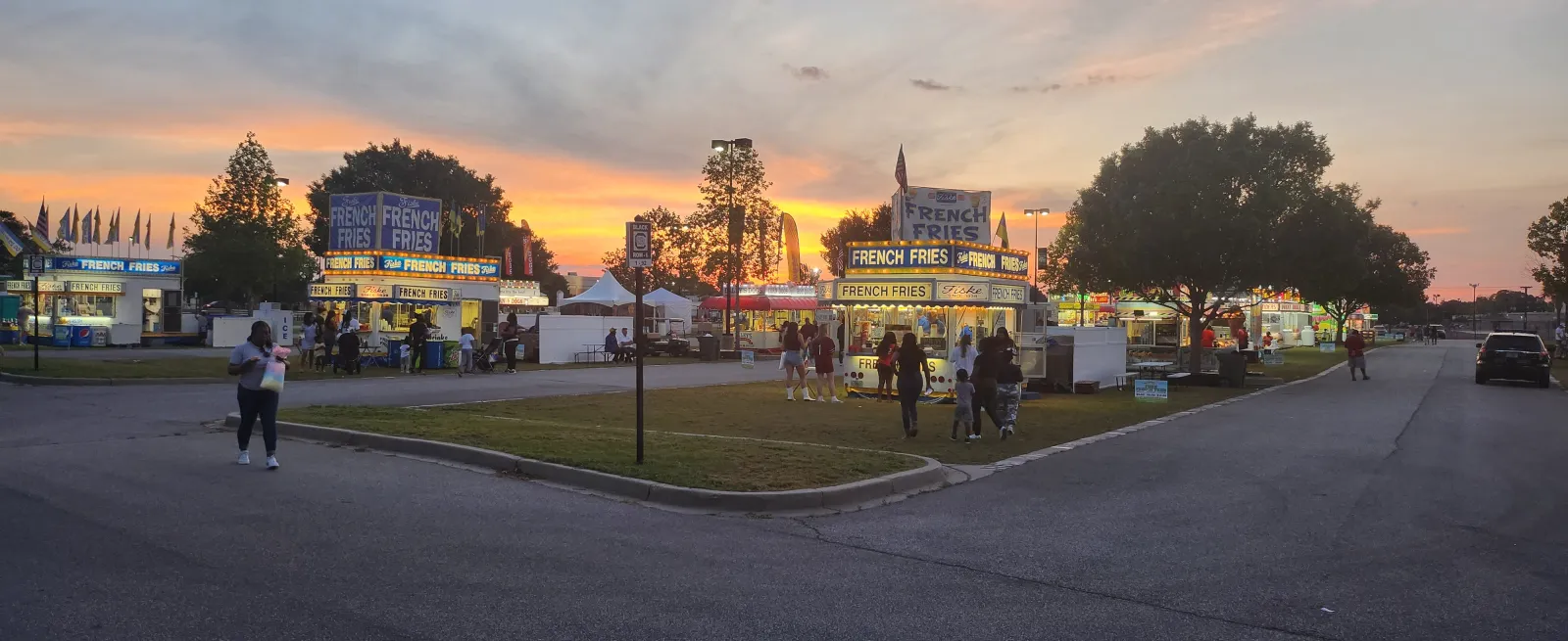 fair lights at night