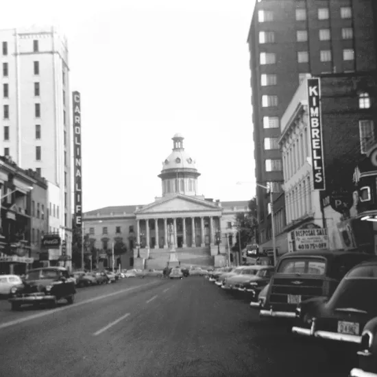 1200 block of Main Street, 1953