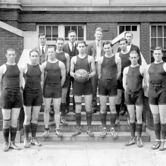 Columbia High School Basketball team, 1924.
