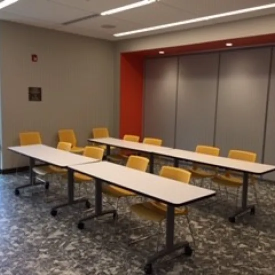 Long tables with chairs