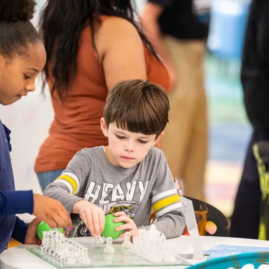 Children making at Southeast