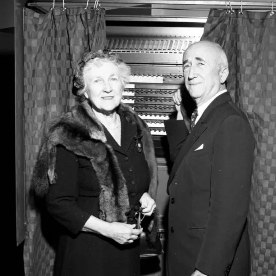Maude and James Byrnes voting 1956