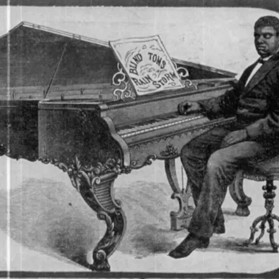 Virtuosic pianist Thomas "Blind Tom Wiggins