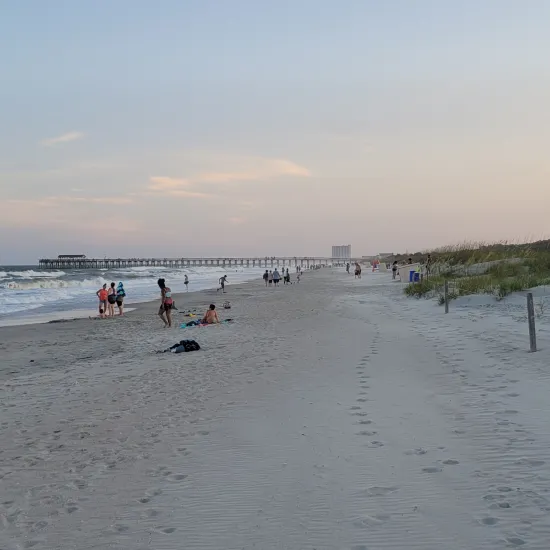 beach with sunset