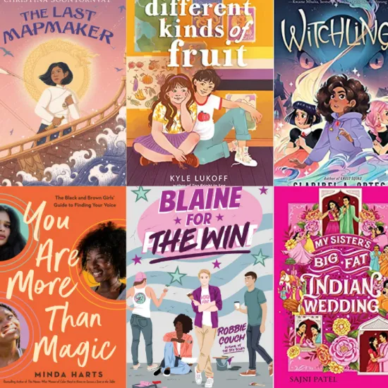 Covers of diverse youth title releases.