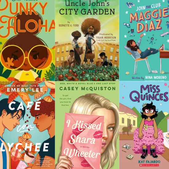 Covers of diverse youth titles releasing in May 2022.