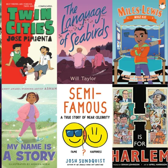 Covers of diverse youth titles that are releasing in July