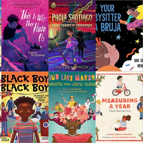Covers of diverse youth titles