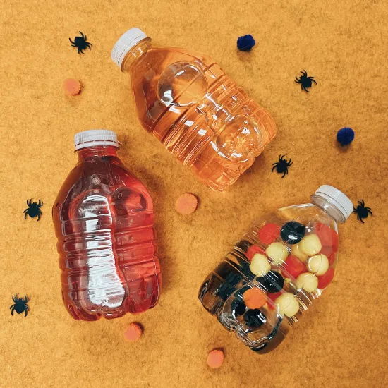 oil and water sensory bottles