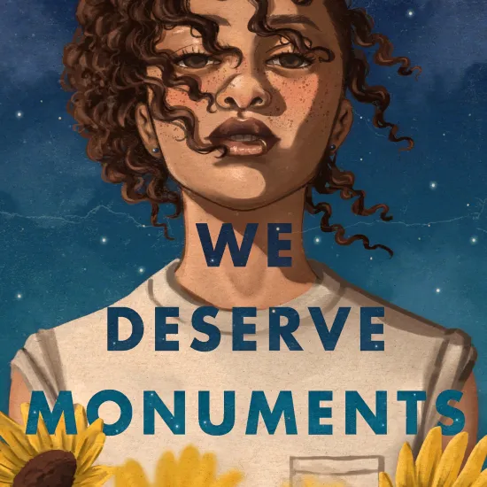 Book cover for "We Deserve Monuments"