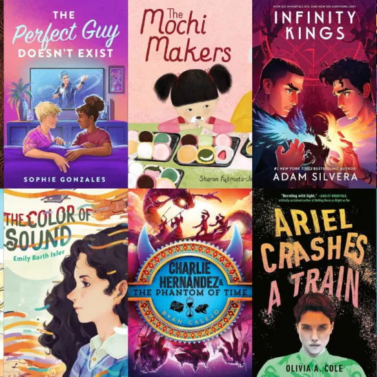 Covers of diverse youth titles releasing in March 2024