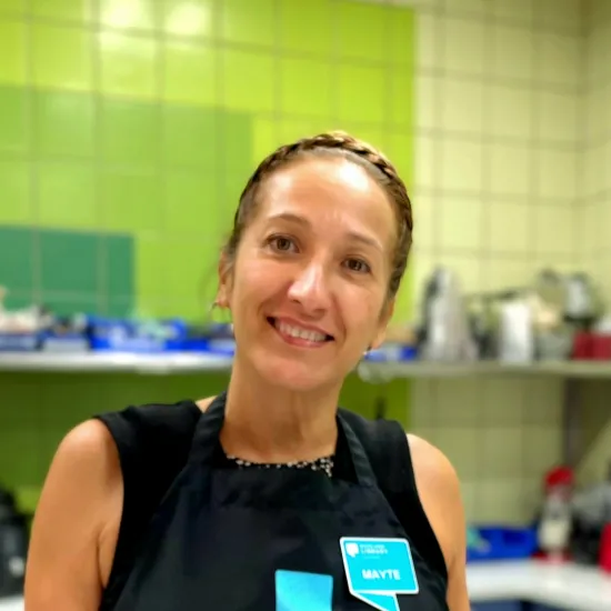Picture of Mayte in the Teaching Kitchen 