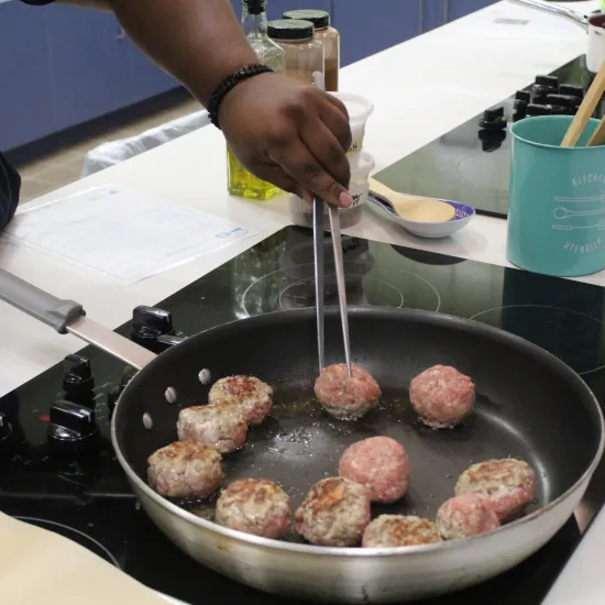 Chef Floyd J teaching kitchen