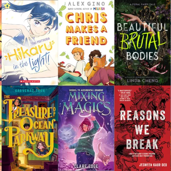 Cover of diverse youth titles releasing in November 2025