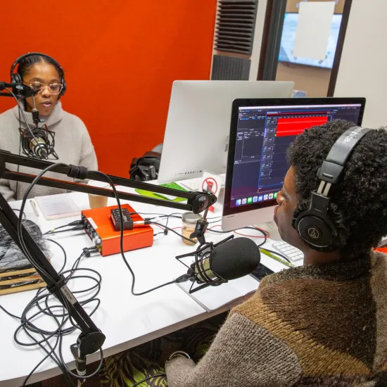 Ethel Bolden Fellow Ananda Lockett and Dr. Ebony Toussaint