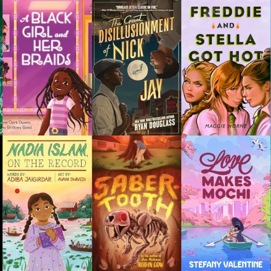 covers of diverse youth titles releasing January 2026