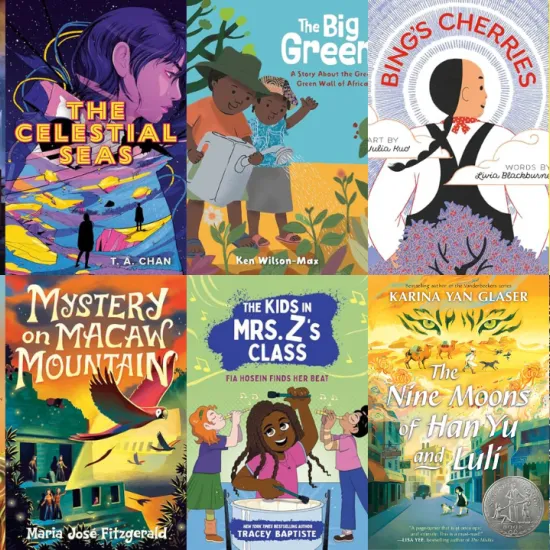 Covers of diverse youth titles releasing in March 2026