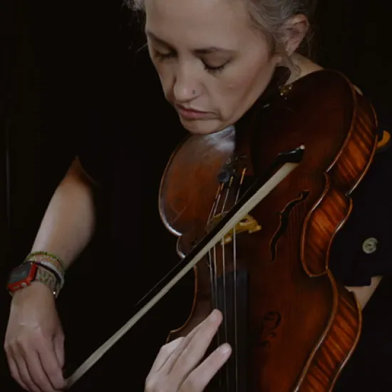 Morgan Owen playing viola