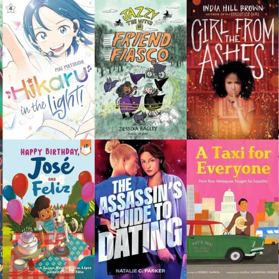 Cover of diverse youth titles releasing in July 2026